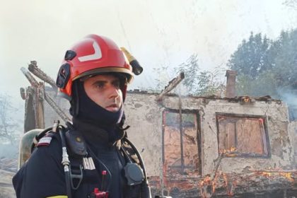 Incendiu violent în județul Vrancea
