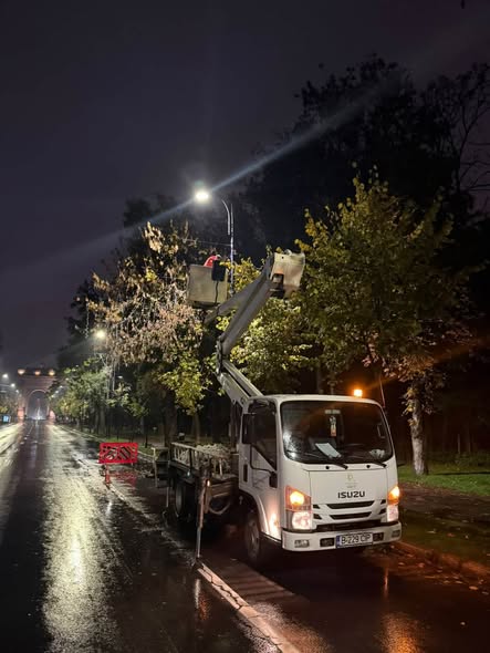 Iluminat festiv de iarnă în Capitală