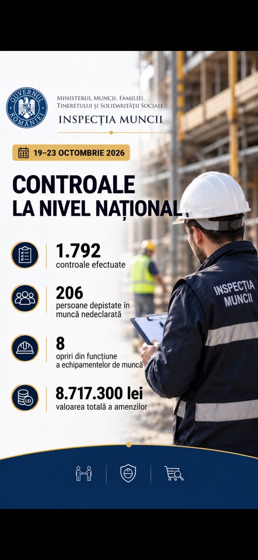 Control al inspectorilor de muncă